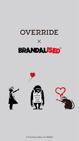 【OVERRIDE × BRANDALISED™】 バンクシーのアートを落とし込んだコラボヘッドウエア第4弾