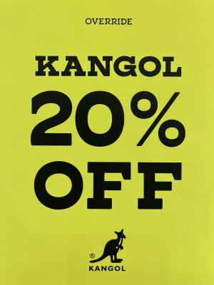 【お得なお知らせ】KANGOL全品20％OFF！！
